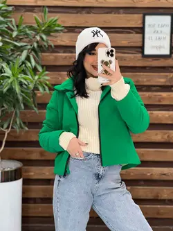 کاپشن کوتاه سیلیکونی دوجیب کد 2265 شیک و جذاب در ونوس مد