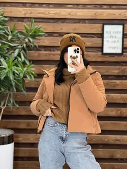 کاپشن کوتاه سیلیکونی دوجیب کد 2265 شیک و جذاب در ونوس مد