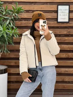 کاپشن کوتاه سیلیکونی دوجیب کد 2265 شیک و جذاب در ونوس مد