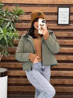 کاپشن کوتاه سیلیکونی دوجیب کد 2265 شیک و جذاب در ونوس مد