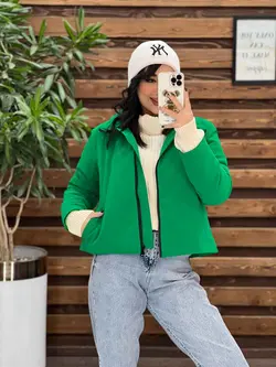 کاپشن کوتاه سیلیکونی دوجیب کد 2265 شیک و جذاب در ونوس مد