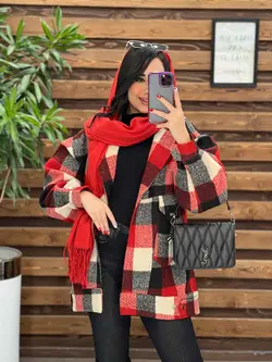 شکت چهارخونه بغل دکمه کد 2296 شیک و خاص در مجموعه ونوس مد