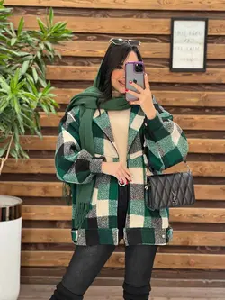 شکت چهارخونه بغل دکمه کد 2296 شیک و خاص در مجموعه ونوس مد