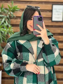 شکت چهارخونه بغل دکمه کد 2296 شیک و خاص در مجموعه ونوس مد