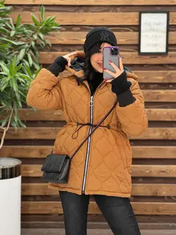 خرید اینترنتی کاپشن دوخت گلدونی آستنی کش بافت  کد 2302 ونوس