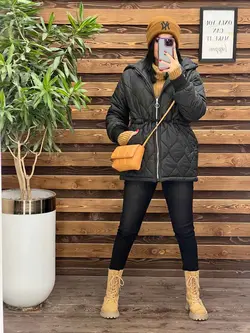 خرید اینترنتی کاپشن دوخت گلدونی آستنی کش بافت  کد 2302 ونوس