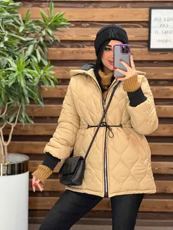 خرید اینترنتی کاپشن دوخت گلدونی آستنی کش بافت  کد 2302 ونوس