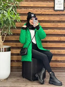 کاپشن لوزی دوزی بغل دکمه کد 2310 شیک و خاص درمجموعه ونوس مد