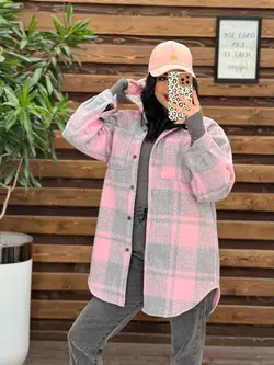 شکت چهارخونه جلودکمه کد 2323 شیک و جذاب در مجموعه ونوس مد