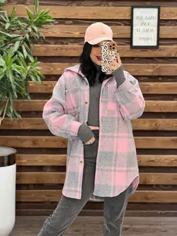 شکت چهارخونه جلودکمه کد 2323 شیک و جذاب در مجموعه ونوس مد