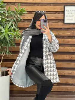 پالتو پیچازی دکمه چوبی کد 2330 شک و خاص در مجموعه ونوس مد