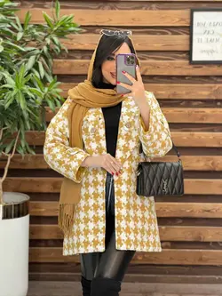 پالتو پیچازی دکمه چوبی کد 2330 شک و خاص در مجموعه ونوس مد