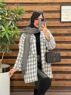 پالتو پیچازی دکمه چوبی کد 2330 شک و خاص در مجموعه ونوس مد