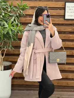 پالتو فوتر دوجیب کمردار کد 2390 شیک و خاص در مجموعه ونوس مد