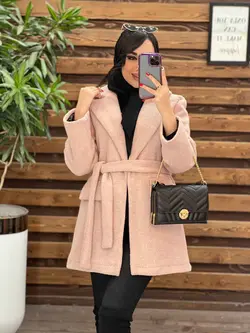 پالتو فوتر دوجیب کمردار کد 2390 شیک و خاص در مجموعه ونوس مد