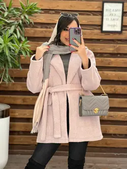 پالتو فوتر دوجیب کمردار کد 2390 شیک و خاص در مجموعه ونوس مد