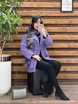 پالتو فوتر دوجیب کمردار کد 2390 شیک و خاص در مجموعه ونوس مد