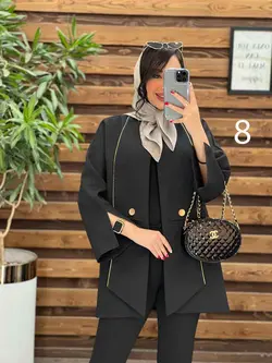 خرید اینترنتی مانتو ژاکارد مغزی دوزی کد 2444 فروشگاه ونوس مد