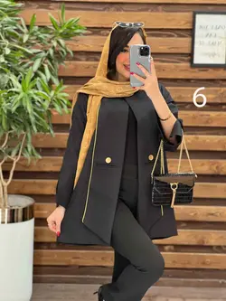 خرید اینترنتی مانتو ژاکارد مغزی دوزی کد 2444 فروشگاه ونوس مد