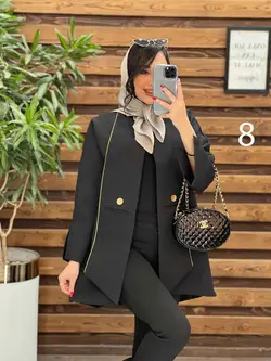 خرید اینترنتی مانتو ژاکارد مغزی دوزی کد 2444 فروشگاه ونوس مد