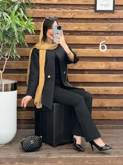 خرید اینترنتی مانتو ژاکارد مغزی دوزی کد 2444 فروشگاه ونوس مد