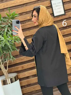 خرید اینترنتی مانتو ژاکارد مغزی دوزی کد 2444 فروشگاه ونوس مد