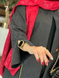 خرید اینترنتی مانتو ژاکارد مغزی دوزی کد 2444 فروشگاه ونوس مد