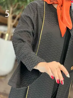 خرید اینترنتی مانتو ژاکارد مغزی دوزی کد 2444 فروشگاه ونوس مد