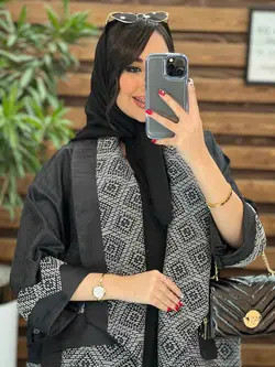 مانتو پانچ ژاکارد سوزن دوزی کد 2441 شیک و خاص در ونوس مد