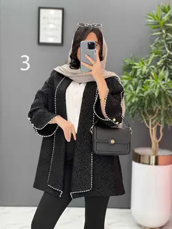 مانتو مغزی دوزی آستین دکمه کد 2449 شیک و خاص در ونوس مد