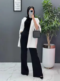 خرید مانتو ژاکارد آستین لاله کد 2464 شیک و خاص در ونوس مد