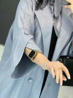 خرید مانتو ژاکارد آستین لاله کد 2464 شیک و خاص در ونوس مد