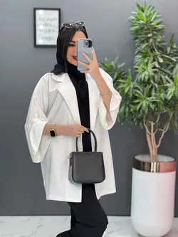 خرید مانتو ژاکارد آستین لاله کد 2464 شیک و خاص در ونوس مد