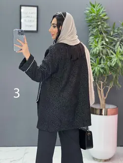 مانتو مغزی دوزی آستین پاکتی کد 2472 شیک و خاص در ونوس مد