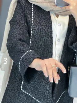 مانتو مغزی دوزی آستین پاکتی کد 2472 شیک و خاص در ونوس مد