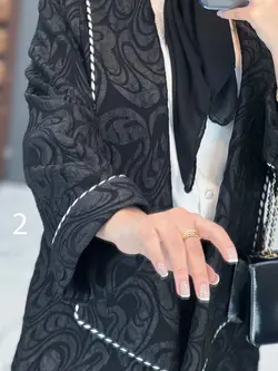 مانتو مغزی دوزی آستین پاکتی کد 2472 شیک و خاص در ونوس مد