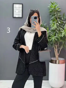 مانتو مغزی دوزی آستین پاکتی کد 2472 شیک و خاص در ونوس مد