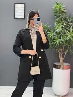 خرید اینترنتی ست کت و شلوار آستین پاکتی کد 2477 در ونوس مد