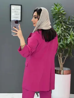 خرید اینترنتی ست کت و شلوار آستین پاکتی کد 2477 در ونوس مد