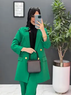 خرید اینترنتی ست کت و شلوار آستین پاکتی کد 2477 در ونوس مد