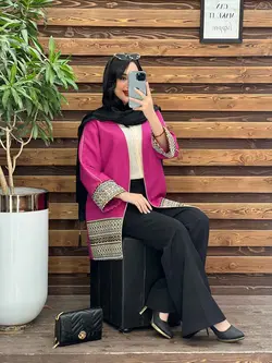 مانتو ژاکارد پولک دوزی کد 2486 در فروشگاه آنلاین ونوس مد