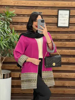 مانتو ژاکارد پولک دوزی کد 2486 در فروشگاه آنلاین ونوس مد