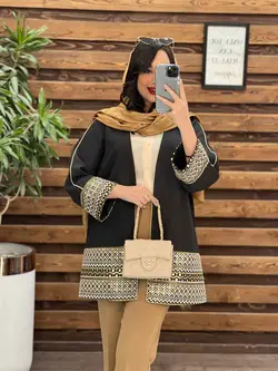 مانتو ژاکارد پولک دوزی کد 2486 در فروشگاه آنلاین ونوس مد