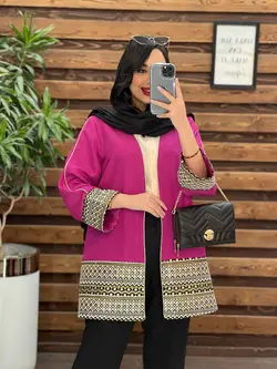 مانتو ژاکارد پولک دوزی کد 2486 در فروشگاه آنلاین ونوس مد