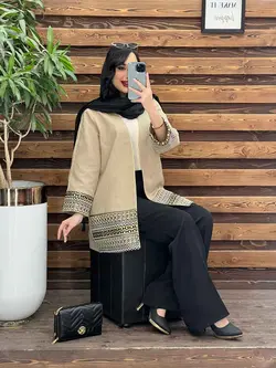 مانتو ژاکارد پولک دوزی کد 2486 در فروشگاه آنلاین ونوس مد