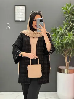 مانتو کتی آستین پولک دوزی کد 2495 در فروشگاه آنلاین ونوس مد