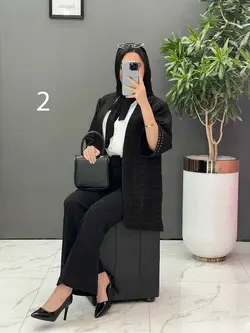 مانتو کتی آستین پولک دوزی کد 2495 در فروشگاه آنلاین ونوس مد