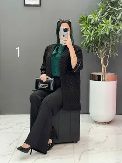 مانتو کتی آستین پولک دوزی کد 2495 در فروشگاه آنلاین ونوس مد