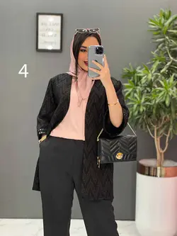 مانتو کتی آستین پولک دوزی کد 2495 در فروشگاه آنلاین ونوس مد