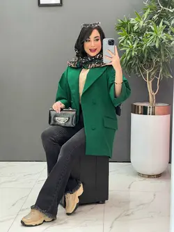 خرید اینترنتی مانتو کتی چهاردکمه آستین دوبل کد 2505 ونوس مد